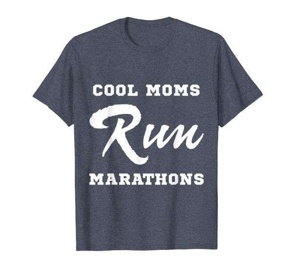 

cool mom run marathon t-shirt, White;black