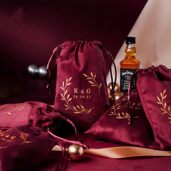 

gift wrap fashion packing drawstring pouches bags flannel cooikes candy wedding party favor pouch christmas decor 10*15cm