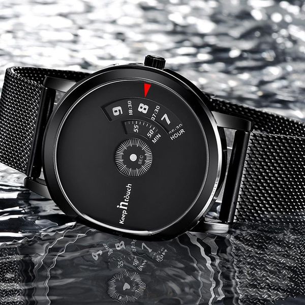 

wristwatches luxury watch men creative design quartz wristwatch mens sports waterproof clock relogio digital masculino montre homme 2021, Slivery;brown