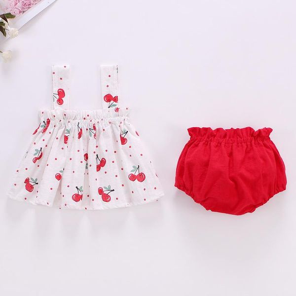 

clothing sets 2021 summer fashion baby girls clothes cute shorts 2pieces suit for children born 1-2 year old, White