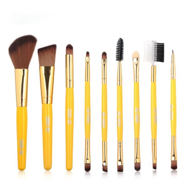 

makeup brushes 9pcs brush sets set eye portable wooden handle nylon cosmetic powder foundation shadow beauty tool