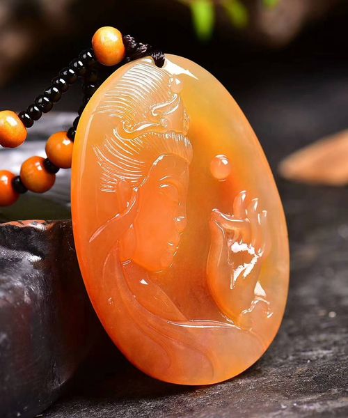 

natural yellow guanyin jade pendant pray avalokitesvara necklace for women hand-carved pendants jade necklaces jade jewelry, Red;blue