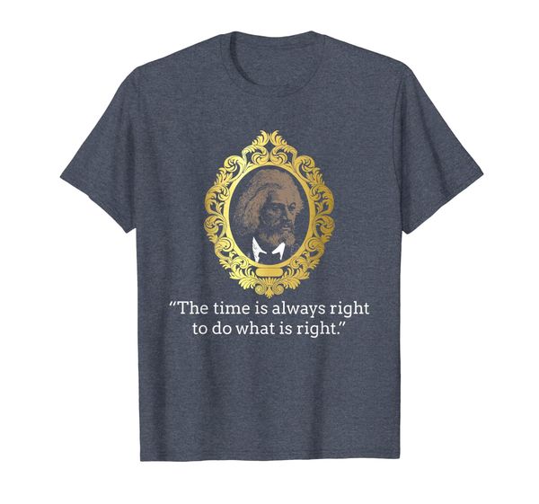

frederick douglass black history month leader shirt, White;black