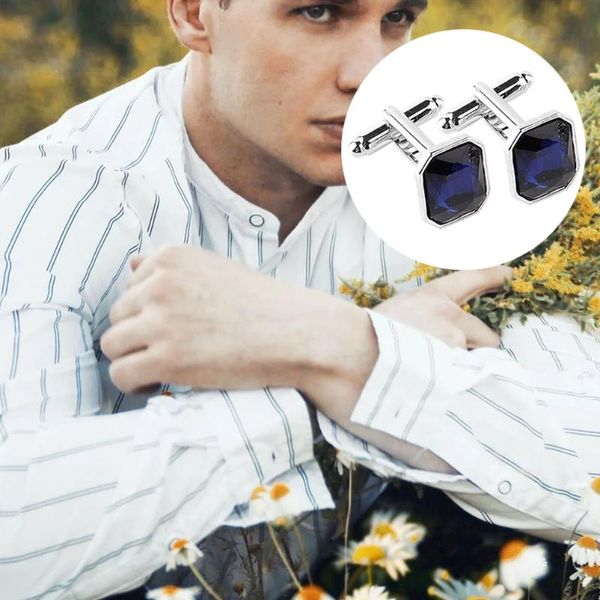

bow ties 1 pair of shirt cufflink fashionable rhinestone, Black;gray