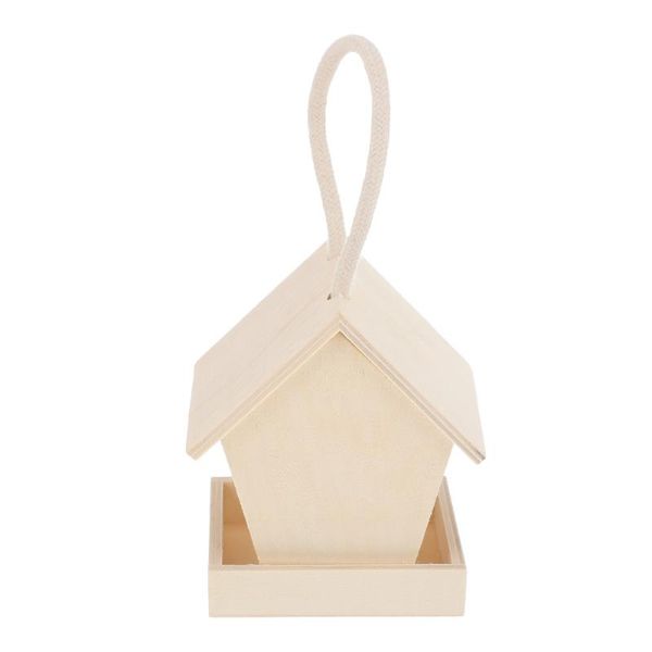 

automatic feeding bird feeder wild garden yard wood decoration cages