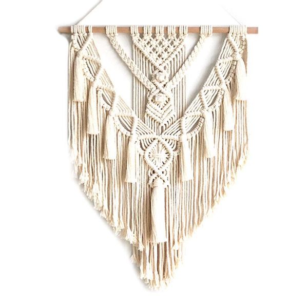 

macrame wall hanging tapestry decor boho chic bohemian woven home decoration 55x70cm tapestries