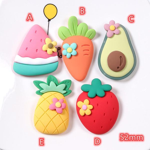 

charms cabochons food fruit 2pcs big resin crafts embellishment flatback cabochon diy mobile phone scrapbooking decoration, Bronze;silver