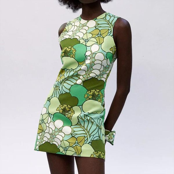 

summer hand painted print mini women dress knitting hollow out casual beach fashion sleeveless dresses, Black;gray