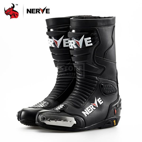 

motorcycle footwear nerve anti-fall motocross boots men 4 seasons off-road racing shoes wearable riding