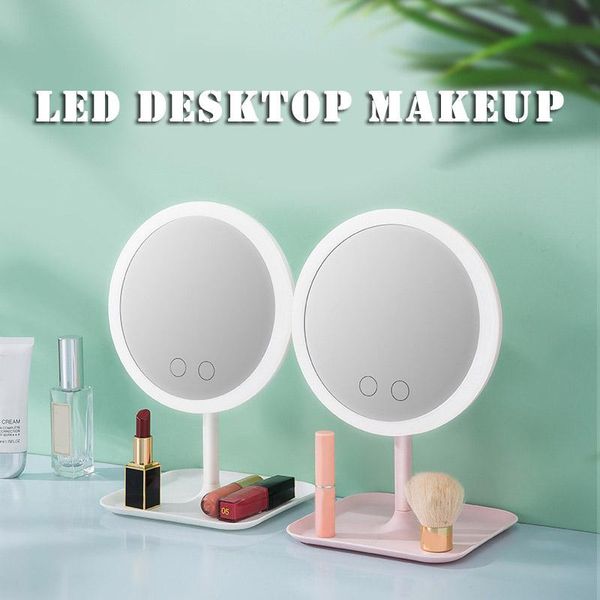 

lighted makeup mirror deskdressing fill light female portable beauty for home travel gq mirrors