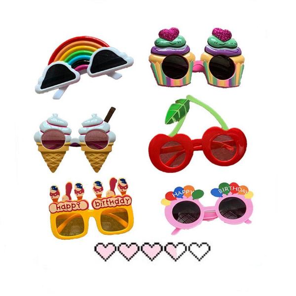 

happy birthday glasses kids adults sun eyeglasses candle sunglasses party favor