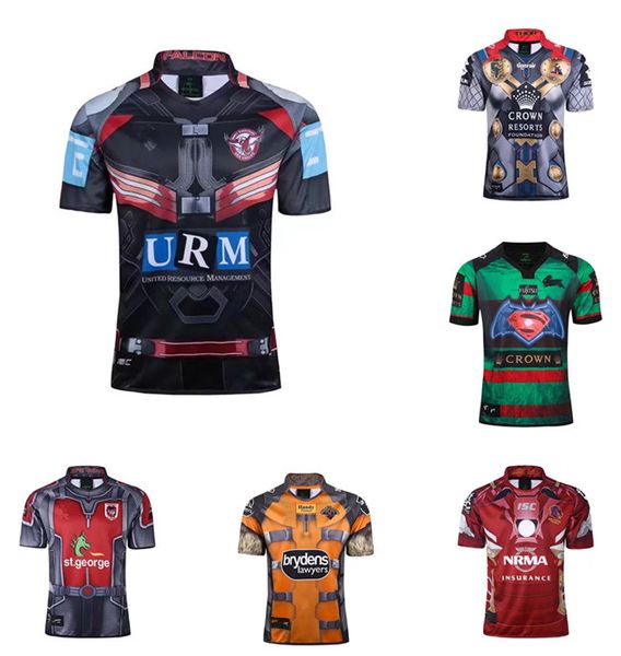 

2021 north queensland cowboys rugby jersey 20 17 manly sea eagles melbourne storm wests tigers south sydney rabbitohs brisbane broncos high-, Black;gray