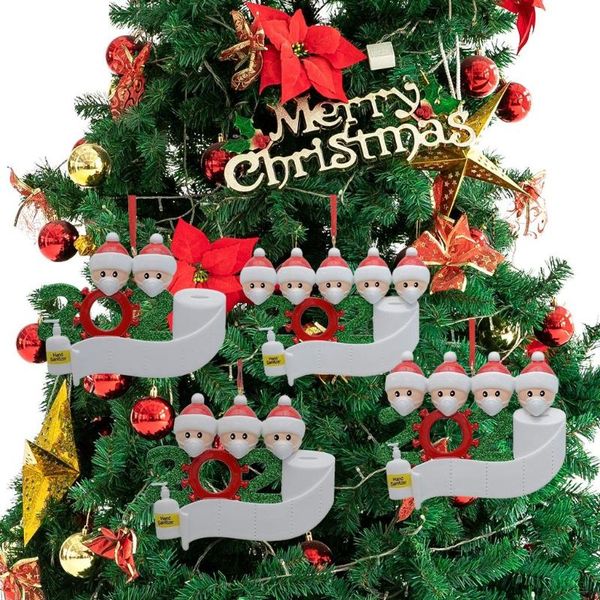 

party masks 2021 personalized survived family hanging accessies of ornament christmas gift home holiday decorations toy fast