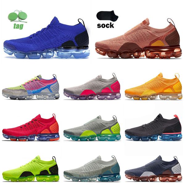 

sail designer fliy knits 2.0 mens womens running shoes low vapourmax fliyknits race blue triple black white unverversity gold red designer s