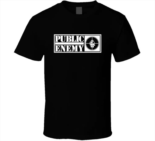 

public enemy tee style cross symbol vector short sleeve black men t shirt new, White;black