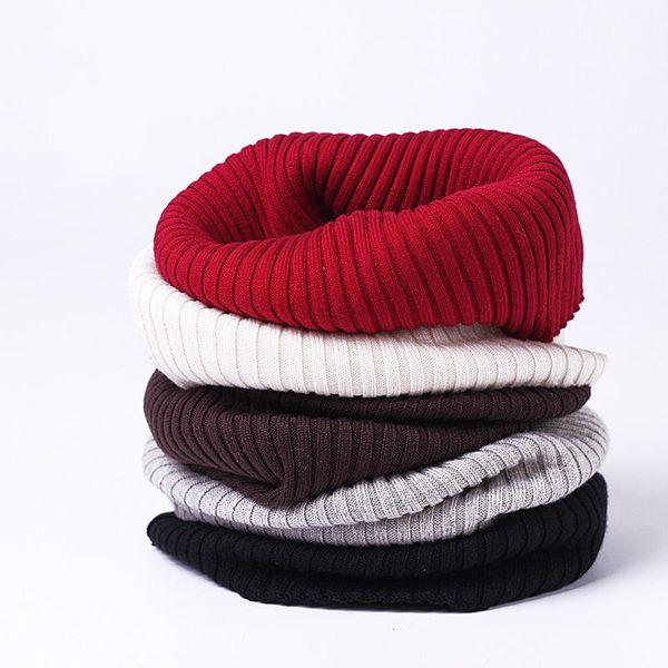 

scarves knitting neck scarf ring cashmere small silk wool headband woven men womens warm autumn riding collars winter fashion, Blue;gray