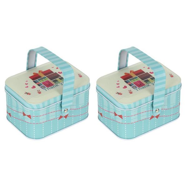 

gift wrap 2 pcs tinplate candy boxes decorative box party biscuit packing wedding birthday