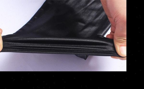 

plus size  7xl high womens leggings elastic thin faux leather large imitation pants skinny shiny black ko1