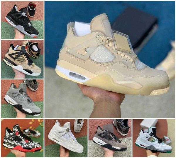 

2020 undefeated x travis scotts 4s 4 mens basketball shoes 3 bred unc white cement rasta raptors white sail retroes varsity royal