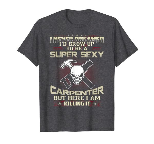 

woodworking super carpenters t shirt, White;black
