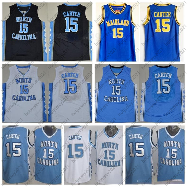 

ncaa college 15 vince carter jersey north carolina tar heels high school florida daytona beach mainland basketball jerseys carter uniform, Black;red