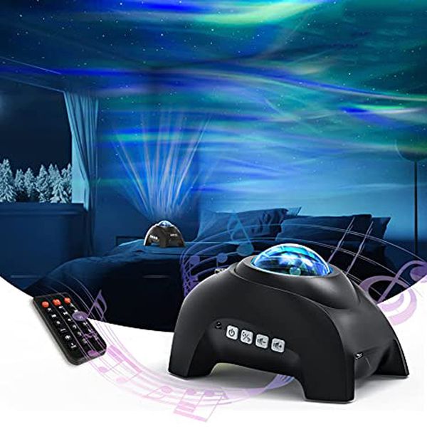

projector star projector night light northern rotate led lamp bt music speaker bedroom decor gift