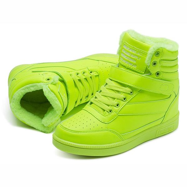 

boots casual women 2021 female sneakers winter fashion platform shoes lady warm plush red snow ankle sneaker, Black