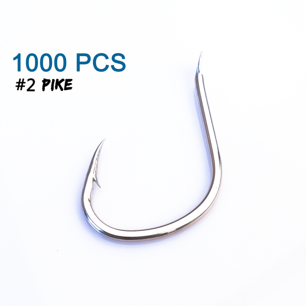 

fishing hooks 1000pcs #2 pike hook wholesale flat saltwater fishhook carbon steel single fish