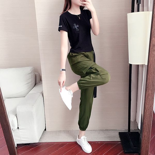 

chrome/hearts pants cool sports quick drying overalls women's casual suit + embroidered cross leather gothic fashion, White