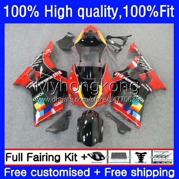 Bodys Injecção Molde para Suzuki GSX-R1000 K3 Jomo Red GSXR1000 03 04 Bodywork 25No.73 GSXR 1000 CC 1000CC 2003-2004 GSXR1000CC GSXR-1000 2003 2004 Fairings OEM