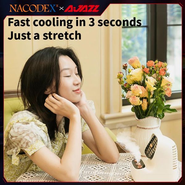 

mice ajazz nacodex mini fans quickly cool down spray and humidification water cooling fan office desk to go the dormitory.