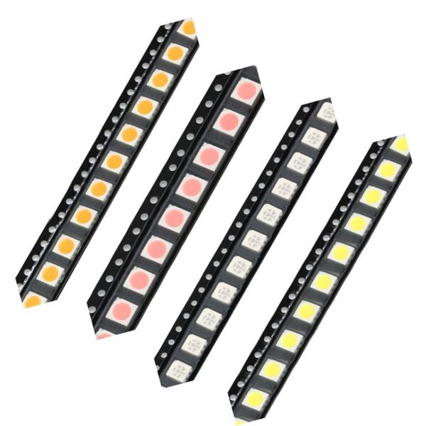 

10pcs smd led diodes super bright light 9 colors rgb red yellow white pink purple diy beads