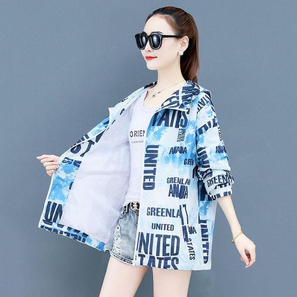 

women's jackets thin breathable sunscreen clothes 2021 summer anti-ultraviolet ice silk sun protection clothing casual jacket w736, Black;brown