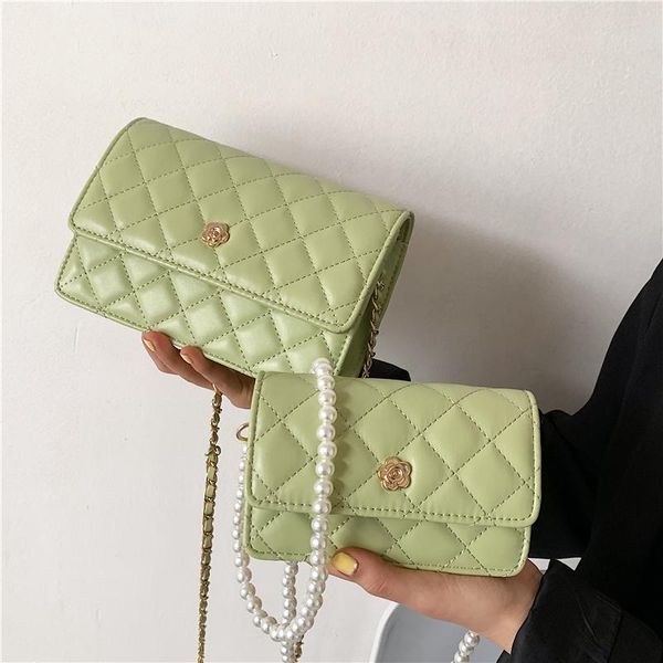 

pearl beaded pu leather small crossbody bags for women 2021 summer fashion shoulder design handbags and purses