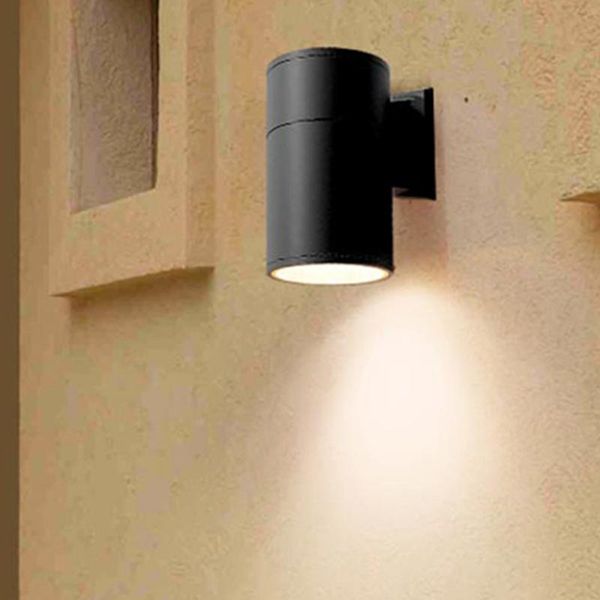 

outdoor wall lamps waterproof porch light 12w 18w aluminum single head cylinder villa balcony garden exterior
