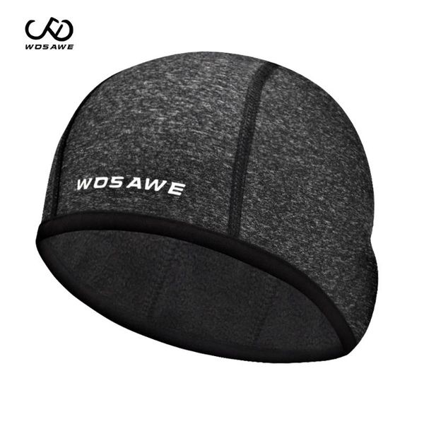 

winter cycling cap windproof thermal skiing skate running motocycle riding hat men women mtb bike headwear caps & masks, Black
