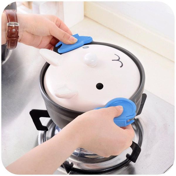 

mats & pads 2pc creative butterfly kitchen heat insulation anti-scalding silicone tray clamp oven baking bowl chuck