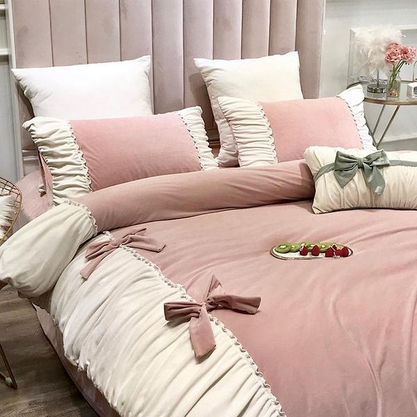 

bedding sets fashion girls set kawaii romantic modern creativity thick washable winter jogo de cama casal home decor ec50ct