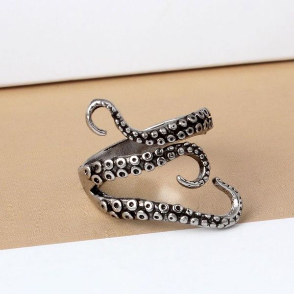 

cluster rings fashion men silver color alloy steel vintage ocs style irregular pattern trendy accessories,1 pc, Golden;silver