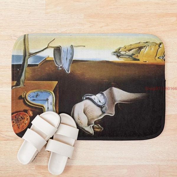 

mat the persistence of memory salvador dali hallway carpets anti-slip bath floor animals outdoor rugs front door mats
