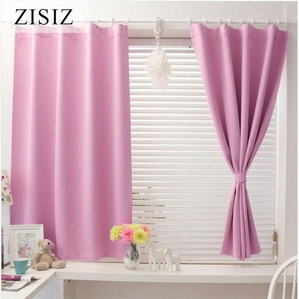 

solid small blackout short curtains for kitchen window living room bedroom treatments home decoration drapes curtain &