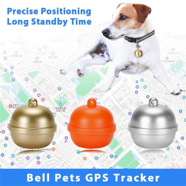 

pet smart gps tracker locator ball mini anti-lost waterproof positioning collar wifi real-time tracking for dog cat kids alarm