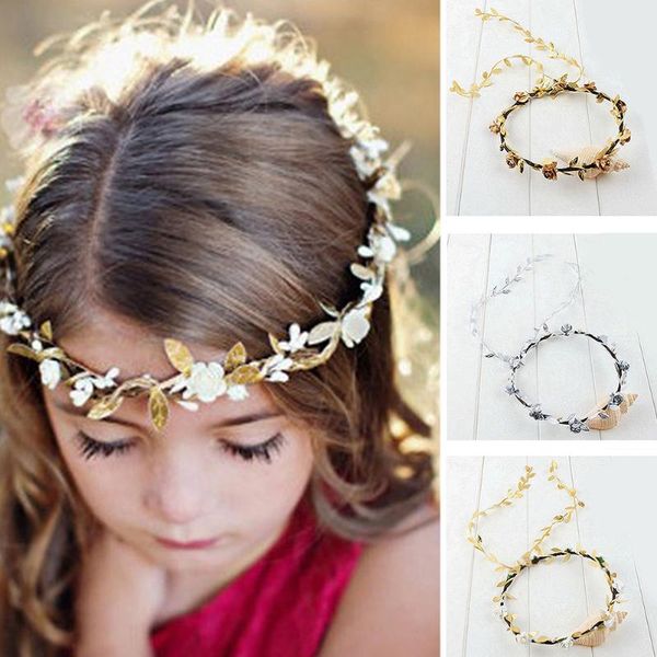 

flower crown home festival pography prop wedding artifical decoration multipurpose girls wreath hair accessories, Slivery;white