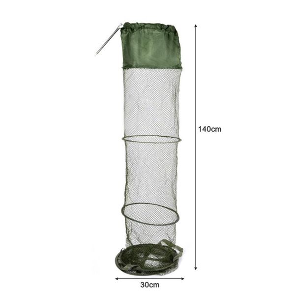 

1.4m 5 layers fishing basket dip nets cage folding outdoor tackle accessories