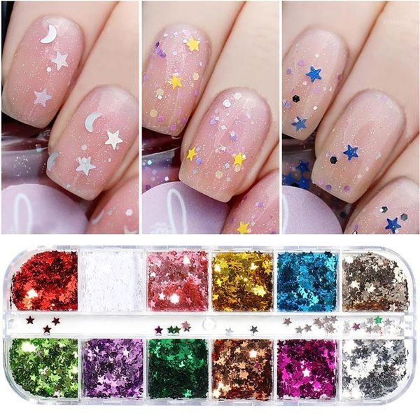 

nail decoration sequins sparkles rhinestones holographic art tips stickers uv gel decal decor makeup tools 308 eyebrow & stencils1