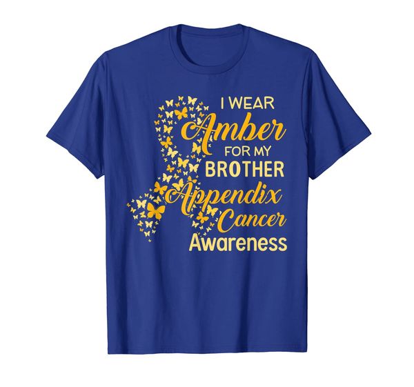 

I wear Amber for my Brother Appendix Cancer Awareness Tshirt, Mainly pictures