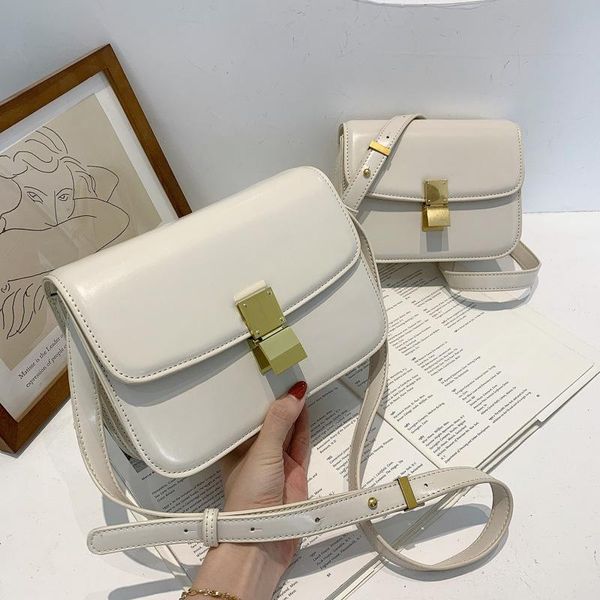 

shoulder bags ladies leather bag 2021 designer handbags style fashion small square texture messenger handbag