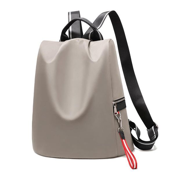 

backpack anti-theft solid color oxford simple style waterproof travel casual shoulder bag schoolbag for girls boys