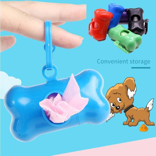 

dog travel & outdoors puppy poop scooper bags dispenser garbage bag set collector holder portable pet pooper pets supplies