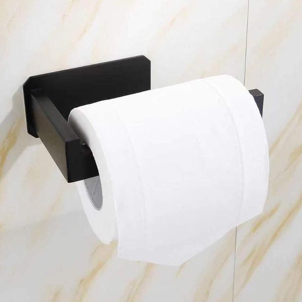 

toilet paper holders no-drill self adhesive holder stainless steel bathroom kitchen roll accessory tissue towel rack metal